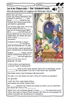 Vorschau - Arbeitsblätter - Lesen Verstehen Malen und Hören - Leseförderung mit Hörverstehen - Luzi in der Zauberschule Teil 1 - Der Schokofrosch - Seite 3