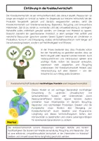 Vorschau - Arbeitsblätter - Die Kreislaufwirtschaft: Recycling, Nachhaltigkeit und Ressourcenschonung - Seite 1