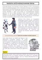Vorschau - Arbeitsblätter - Humanoide Roboter: künstliche Intelligenz, Einsatz und Ethik - Seite 1