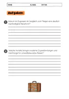 Vorschau - Arbeitsblätter - Nachhaltiges Reisen: Zug statt Flug - Umweltfreundliche Mobilität - Seite 3