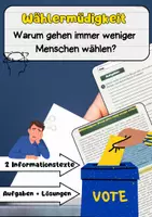 Vorschau - Arbeitsblätter - Wählermüdigkeit: Wahlbeteiligung, Demokratie, Politikverdrossenheit - Deckblatt