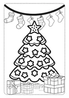 Vista previa - Hojas de trabajo - Libro para colorear Navidad niños y adultos - página 3