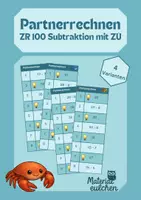 Vorschau - Spiele - Subtraktion ZR 100 mit ZÜ - Partnerrechnen - Deckblatt