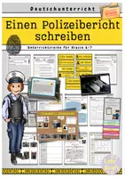 Vorschau - Unterrichtsreihen - Berichte schreiben (Polizeiberichte) - Unterrichtsreihe - Deckblatt