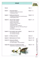 Vorschau - Arbeitsblätter - Lernwerkstatt Tiere und Pflanzen an Teich und Bach | Lebensraum Wasser, Frosch, Metamorphose, Nahrungsnetz, Wasserqualität, Wasserpflanzen | Biologie Sekundarstufe I Klasse 5-7 Lösungen - Seite 2