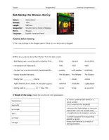 Vorschau - Arbeitsblätter - No Woman, No Cry (Bob Marley) – Listening Comprehension - Seite 1