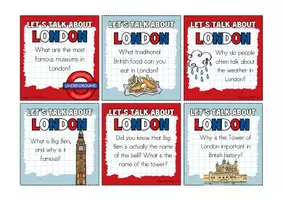 anteprima - Giochi - London | Conversation Cards | Speaking Prompts (Londra I Carte per promuovere la produzione orale) - Pagina 2