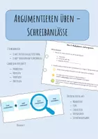 Vorschau - Arbeitsblätter - Argumentieren üben - Schreibanlässe für argumentative E-Mails - Deckblatt
