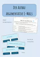 Vorschau - Arbeitsblätter - Der Aufbau argumentativer E-Mails - Übung und Quiz - Deckblatt