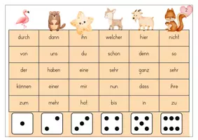 Vorschau - Spiele - Lesespiel- 100 häufige Wörter - Seite 3