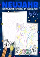 Vorschau - Mal- und Bastelvorlagen - Neujahr Schwung- & Nachspurübungen 2026 - Malen & Feinmotorik Training - Deckblatt