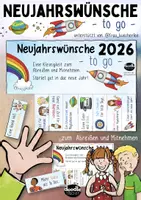 Vorschau - Poster - Neujahrswünsche 2026 To-Go / Frohes neues Jahr / Neujahrsgrüße - Deckblatt