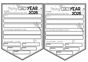 Vorschau - Arbeitsblätter - XL Materialpaket | Happy New Year | New Year´s Eve Englisch | 10 Materialien - Seite 2