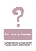 Vorschau - Arbeitsblätter - Funktion der Stilmittel - Deckblatt