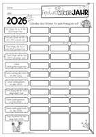 Vorschau - Arbeitsblätter - Gib mir drei | Reflexion | Neujahr | Silvester | Schreiben | deutsch | 2026 und 2027 - Seite 1