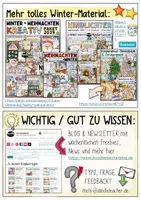 Vorschau - Arbeitsblätter - Winter ❄️ / Weihnachten - Kreativpaket 2025 / Basteln & Deko + Weihnachtsmann & Schneemann - Seite 2