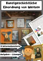 Vorschau - Arbeitsblätter - Kunstgeschichtliche Einordnung von Werken: Epochen, Stile & Kontext - Deckblatt