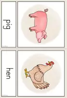 Vorschau - Merkblätter - Picture/Word Cards - On the farm / Farm Animals (Playway 3) - Seite 3