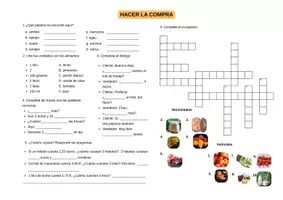 Vorschau - Arbeitsblätter - Hacer la compra: Vocabulario y juego - Seite 2
