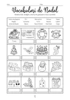 Vista previa - Hojas de trabajo - VOCABULARI DE NADAL - Portada
