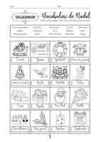 Vista previa - Hojas de trabajo - VOCABULARI DE NADAL - página 2