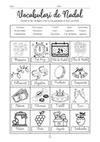 Vista previa - Hojas de trabajo - VOCABULARI DE NADAL - página 3