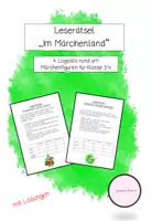 Vorschau - Arbeitsblätter - Leserätsel: "Märchen" (Logicals) - Deckblatt