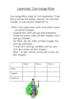 Vorschau - Arbeitsblätter - Leserätsel: "Märchen" (Logicals) - Seite 2