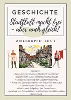 Vorschau - Arbeitsblätter - Stadtluft macht frei - aber auch gleich; Leben in der Grundherrschaft - Deckblatt