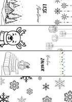 Vorschau - Mal- und Bastelvorlagen - Weihnachtsbasteln - Lesezeichen & Ausmalbilder - Seite 1
