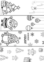 Vorschau - Mal- und Bastelvorlagen - Weihnachtsbasteln - Lesezeichen & Ausmalbilder - Seite 2