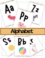 Vista previa - Decoración del aula - Alphabet Posters A-Z / alfabeto en inglés - Portada