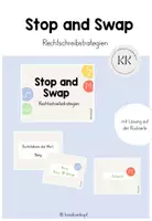Vorschau - Spiele - Stop and Swap - Rechtschreibstrategien - FRESCH - Deckblatt