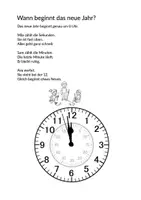 Vorschau - Arbeitsblätter - Die Uhr - Zusatzmaterial zum Jahreswechsel - Seite 3