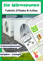 Vorschau - Arbeitsblätter - Die Wärmepumpe: Heizsystem, Energieeffizienz, Umweltwärme - Deckblatt