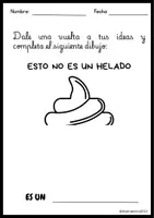 Vista previa - Hojas de trabajo - Pensamiento divergente. Completa el dibujo - página 2