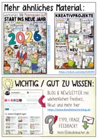 Vorschau - Arbeitsblätter - Mein Jahr 2026 / Neujahr - Kreativprojekt und Ziele Reflexion - Seite 1