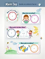 Vorschau - Arbeitsblätter - Die Uhrzeit lernen für Kinder Spielerisches Lernpaket - Seite 3