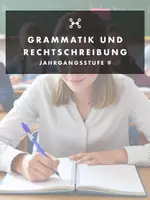 Vorschau - Unterrichtsreihen - Rechtschreibung & Grammatik Jgst. 9 (Arbeitsheft/Skript mit Lösung) - Deckblatt