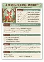 anteprima - Esercizi - LA GRAMMATICA DEGLI ANIMALETTI – Classe quarta primaria - Pagina 1