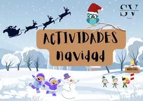 Vista previa - Hojas de trabajo - Cuaderno de actividades y estimulación navideño - Portada