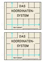 Vorschau - Arbeitsblätter - KOORDINATENSYSTEM - Selbstlernheft / Übungskarten - Seite 1
