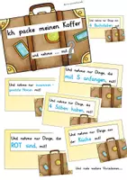 Vorschau - Spiele - Ich packe meinen Koffer - das Materialpaket - Deckblatt