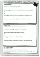 Vorschau - Arbeitsblätter - Arbeitsauftrag zu Filme Krieg der Träume - Deckblatt