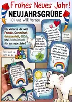 Vorschau - Anderer Materialtyp - Neujahrsgrüße / Frohes neues Jahr 2026 Grußkärtchen - Deckblatt