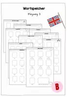 Vorschau - Merkblätter - Wortspeicher (blanko) - Playway 3 - Deckblatt