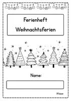 Vorschau - Arbeitsblätter - Ferienheft Weihnachtsferien / Winterferien 1. Klasse - Seite 1