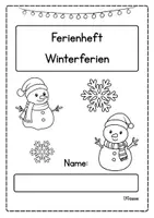 Vorschau - Arbeitsblätter - Ferienheft Weihnachtsferien / Winterferien 1. Klasse - Seite 2