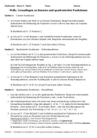 Vorschau - Unterrichtsreihen - Quadratische Ergänzung, Nullstellen quadratischer Funktionen und p-q-Formel (16% Ersparnis) - Seite 1