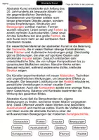 Vorschau - Arbeitsblätter - Abstrakte Kunst – Lückentext | Kunst | Merkmale, Künstler & Ausdruck - Seite 2